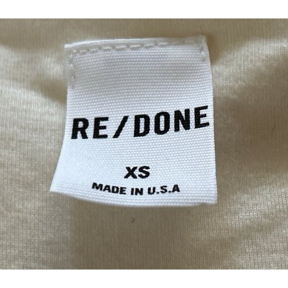 RE/DONE White Bodysuit Top Size XSmall - Picture 5 of 6